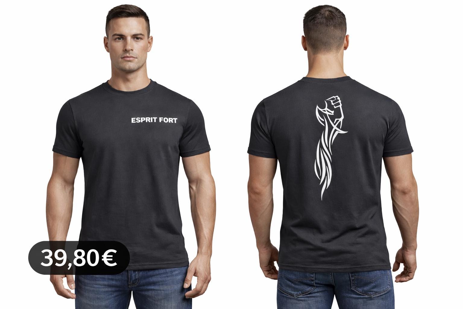 T-shirt Esprit Fort – Logo Poing | Streetwear Premium